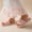 Pink, variant on Women's Open Toe Slide Slippers Embossed Velour Wide Strap Cushioned Insole Quiet Non-Slip Rubber Sole All Season Indoor Casual House Footwear(Green,36-37)