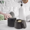 thumbnail image 2 of Frascos de vidrio Cornucopia de 60 ml con revestimiento negro y tapa de metal negro, 2 of 9