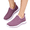 Purple, variant on KEVCHE Womens Winter Warm Sneakers, Thick Cotton Slip-On Cozy Ankle Boots for Indoor Outdoor Comfort, Lightweight Waterproof Non-Slip Snow Shoes, Soft Insulated Footwear for Cold Weather
