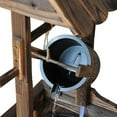 thumbnail image 4 of Kozy Life Outdoor Wishing Well Water Fountain with Pump, Garden Wooden Fountain, 4 of 9