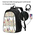 thumbnail image 2 of Balery Autumn Garden Mochila con carga USB para hombre y mujer - Mochila impermeable y antirrobo para laptop con puerto USB para viajes, trabajo, 2 of 7