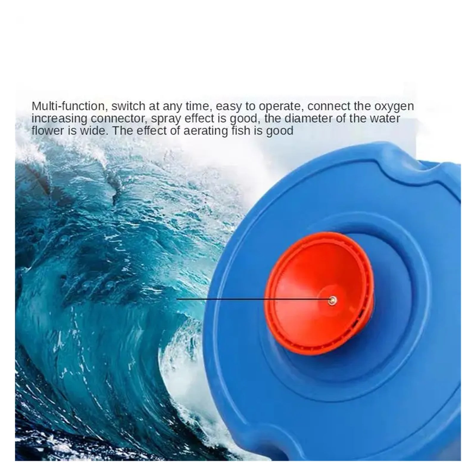 1100W Floating Water Ventilator Pump Fish Pond Aquarium Oxygen Irrigation Drainage Small Scale Irrigation System