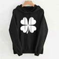 thumbnail image 6 of Women'S St. Patrick'S Day Sweatshirt Long Sleeved Irish Heart-Shaped Clover Holiday Hoodie Lucky Hoodie With Pocket Sweatshirt, 6 of 6