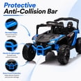 thumbnail image 6 of 24V Kids Powered Ride On UTV, Electric Ride On Car for Kids Ages 3-5 with Remote, Bluetooth, LED Lights, 4-Wheel Suspension, Blue, 6 of 7