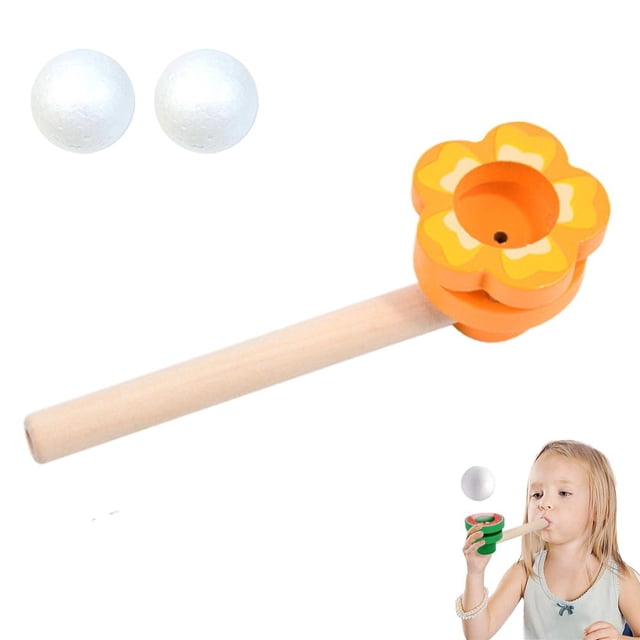 Children Floating Ball Blowing Pipe Toy Hand Eye Coordination Learning Activity Edu For Preschooler Breath Classroom