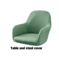 thumbnail image 3 of Fundas para sillas de comedor Inteprter Poliéster decoración del hogar frijol verde 1, 3 of 6