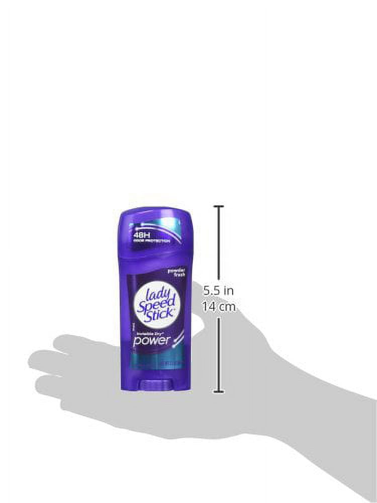 (6 pack) Lady Speed Stick Antiperspirant Deodorant Invisible Dry Powder Fresh, 2.30 oz