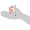 thumbnail image 2 of Creative Converting CANDLE-4564 Polka Dot 5 Numeral Candle, 3-Inch x 1.5-Inch, 2 of 2