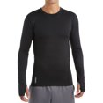 thumbnail image 2 of Duofold by Champion Brushed Back Men's Crew KCB1 - Black Size S, 2 of 3