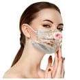 thumbnail image 5 of Olilia 50PC Flower Disposable Face_Masks with Designs for Spring Summer, 3-Ply Floral Facemasks with Nose Wire for Women Men, Multicolor, 5 of 8