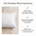 thumbnail image 5 of WVG Bamboo Sheet Set, Cooling Bed Sheets, Deep Pocket Fitted Sheet with Pillowcases, Soft Breathable Bedding Set, Embossed Stripe Design, 5 of 9