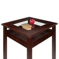 thumbnail image 2 of Winsome Halo Pub Table with Glass Inset and Shelf, Walnut - 94127, 2 of 7