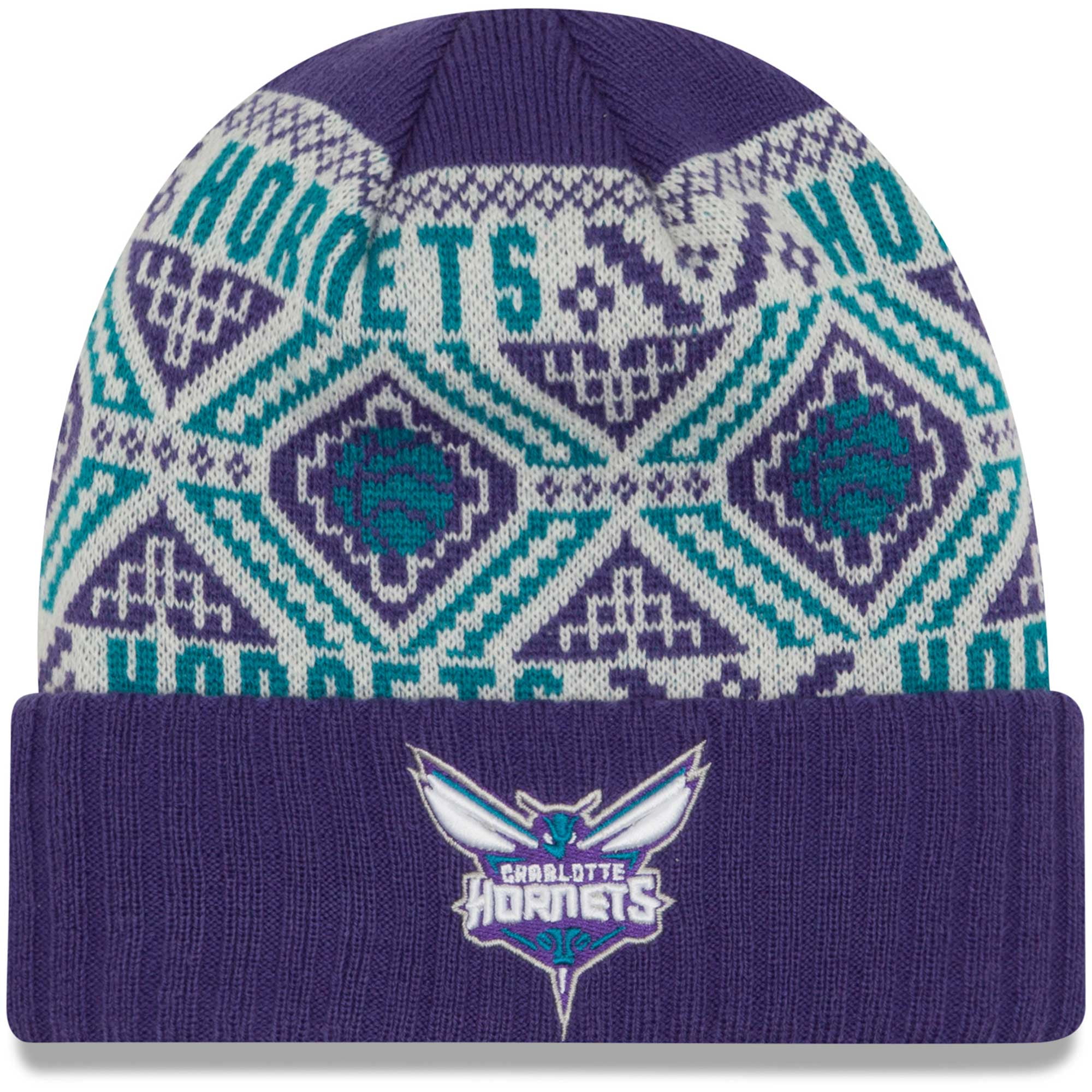 charlotte hornets knit hat