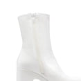 thumbnail image 4 of Botas DREAM PAIRS Gogo Plataforma con Tacón Grueso Blanco Talle 8.5, 4 of 6