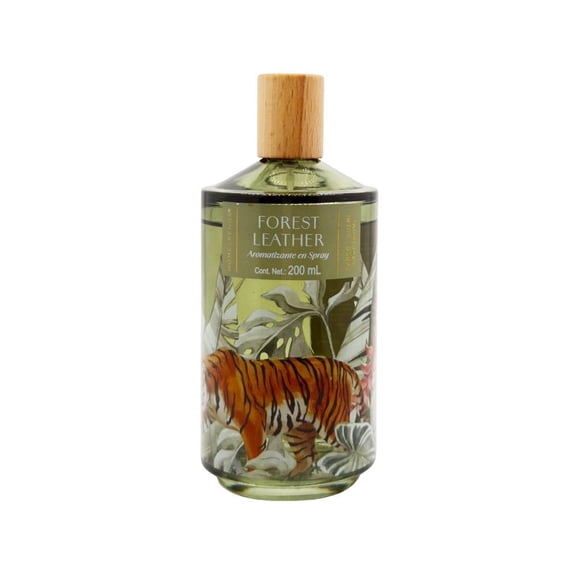 Spray Aromático HomeTrends Recipiente Verde con Tigres 200 ml