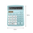 thumbnail image 5 of Calculadora Calculadora de escritorio portátil de doble potencia con pantalla LCD grande de 12 dígitos para estudiantes y niños, 5 of 5