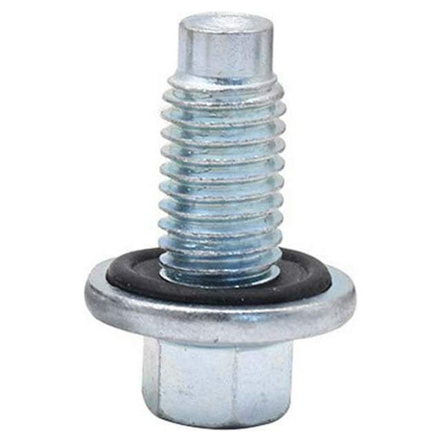 Riwesomey Tornillo de tapón de sumidero roscado, accesorios para automóviles resistentes al desgaste, tornillos impermeables para cárter de Vehículos, repuestos y accesorios Mis Blanco