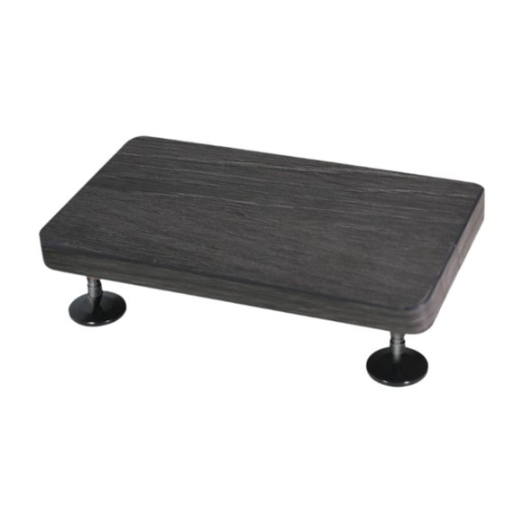 Soporte de madera para altavoces de escritorio, estable, antideslizante, ahorra espacio. Negro S