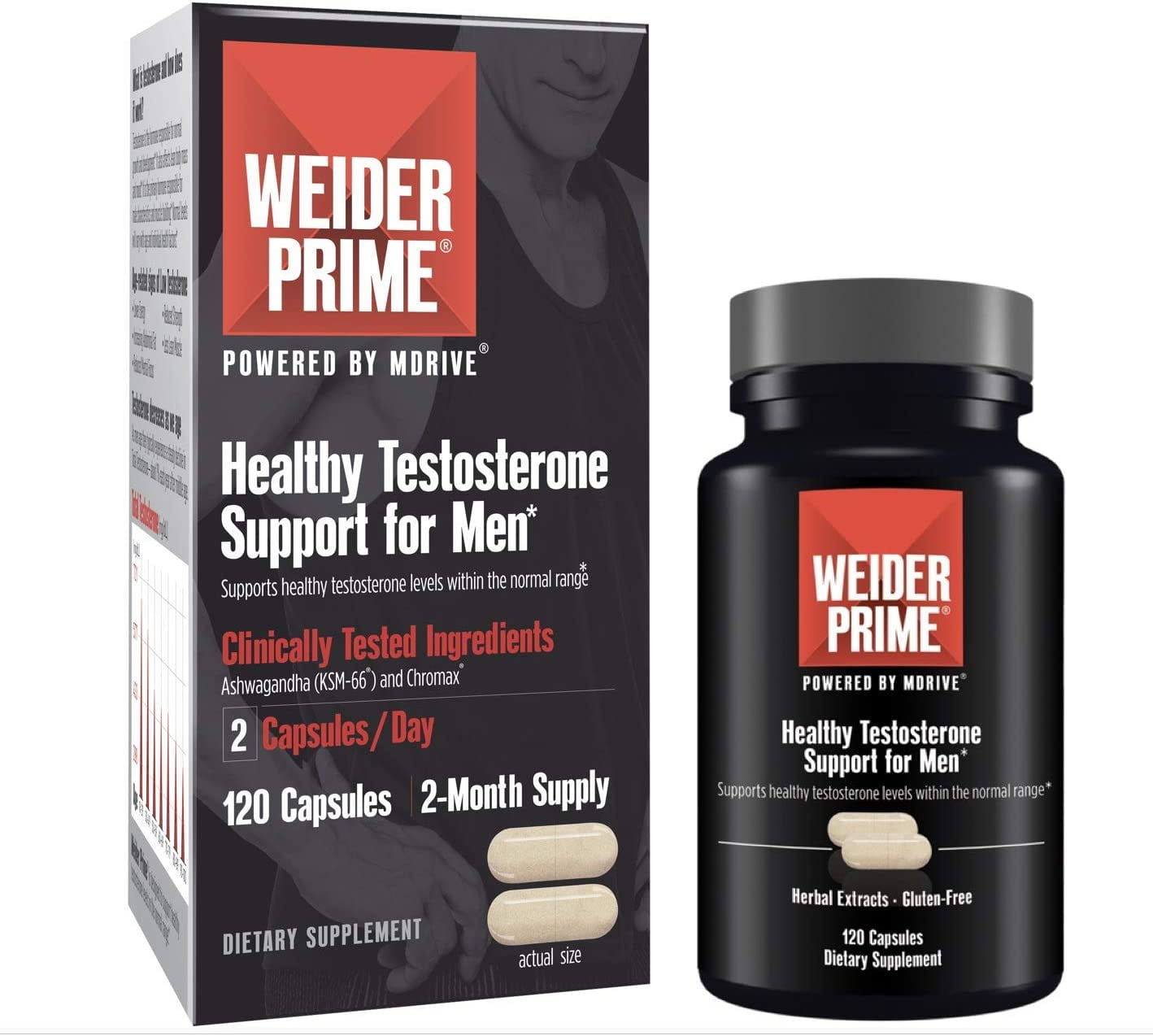 Weider Prime Testosterone Supplement For Men Healthy Testosterone 