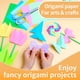 thumbnail image 5 of Papel de origami Praisebank, 220 piezas, 17 colores, 6 x 6 pulgadas, doble cara, kit de manualidades con guía., 5 of 6
