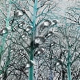 thumbnail image 2 of Abstrct Art Shower Curtain Forest Tree Branches Teal Pattern Family Design Shower Curtains for Bathroom Waterproof Fabric Bathtub Curtains Set Hooks-36"W x 72"L (Pack of 1), 2 of 6