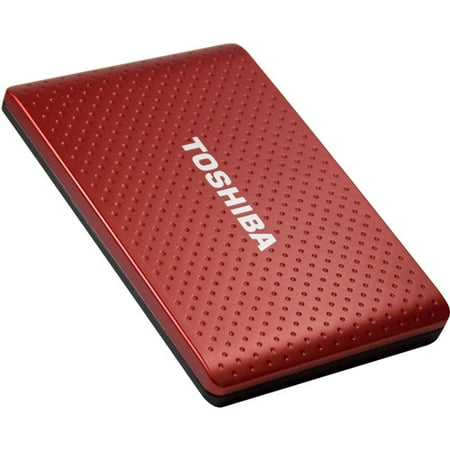 Toshiba 1 TB Automatic Backup Portable Hard Drive. Red