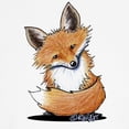 thumbnail image 3 of CafePress - Kiniart Fox Kids Baseball Jersey - Kids Cotton Baseball Jersey, 3/4 Sleeve Shirt, 3 of 4
