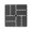 Grey + Polypropylene + Polypropylene#844, variant on DIY interlocking deck tiles for patio, 12x12 inch modular flooring tiles for garden and outdoor, 44 pieces, Red+Brown, Polypropylene decking tiles easy to install