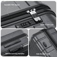 thumbnail image 6 of Vebreda 3 Piece Hardshell Luggage Set with TSA Lock, YKK Zippers, Spinner Wheels, Lightweight PC+ABS Suitcases (20”/24”/28”), 6 of 9