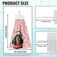 thumbnail image 7 of ZIATUBLE Xmas Dachshund Paws Kitchen Hanging Towels Quick Dry Bathroom Hand Bath Towel Absorbent Hanging Dual-Purpose Hand Towel Fast Drying Hanging Hand Towels with Loop, 7 of 7