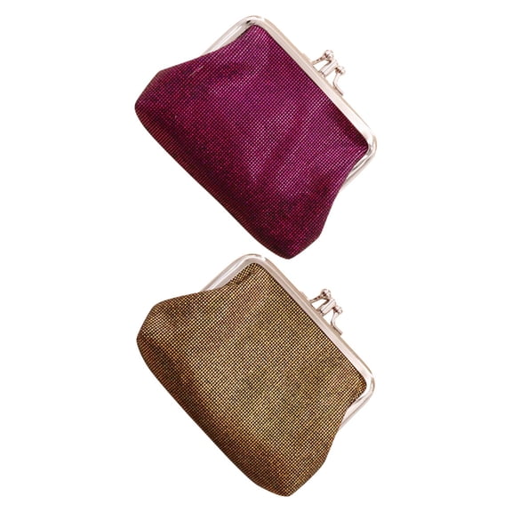 LOLIPPYY 2pcs Ladies Card Bag PU Compact Multi-functional Storage for Friends Travel Use