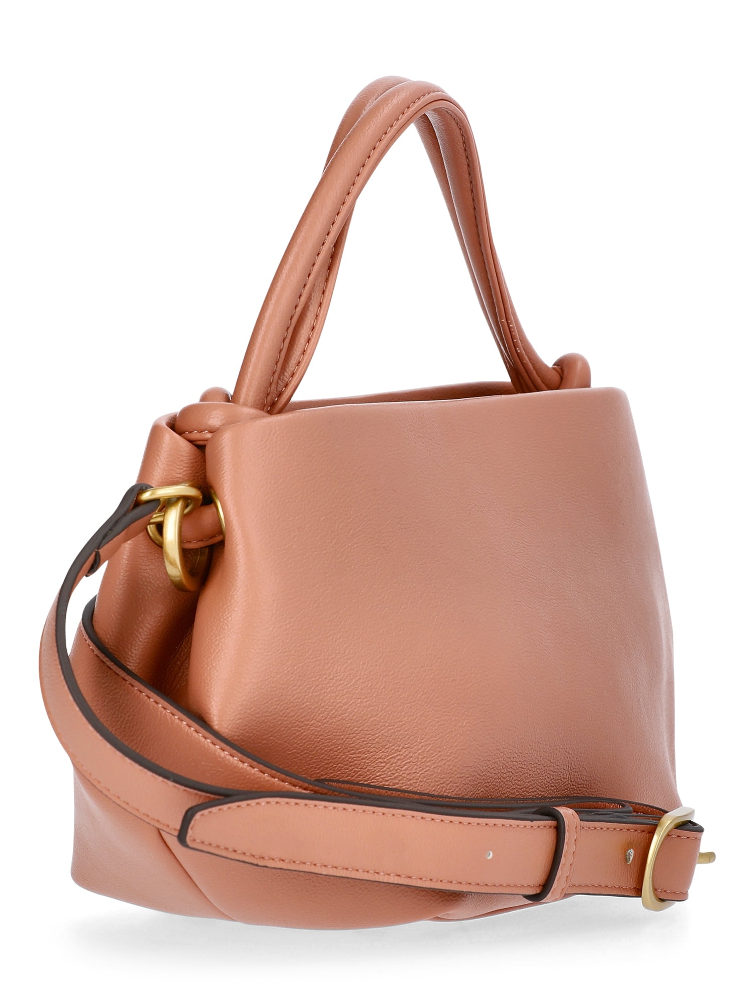 Scoop Women's Faux Leather Mini Satchel Bag, Terracotta
