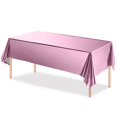 thumbnail image 4 of Pebbuoy Disposable Rectangle Party Table Cloth Waterproof Table Cover Tear-Resistant  Dining Table Protector Cover, 4 of 6