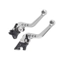 thumbnail image 4 of Palanca de freno del embrague: 1 par Universal CNC Motocicleta Manetas de freno del embrague Manija, embrague de aluminio Palancas de freno del tambor 22 mm 7/8" (Color : Plata), 4 of 5