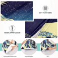 thumbnail image 4 of GZHJMY Japanese Style Waves Body Pillow Cover with Zipper, Soft and Cozy Fuzzy Fleece Body Pillow Case Cover 21 x 54 in,Plush Long Body Pillow Pillowcase Home Decor, 4 of 7