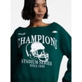 thumbnail image 4 of No Boundaries Off the Shoulder Sweatshirt with Long Sleeves, Midweight, Women’s XXS-4X, 4 of 5