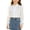 White#4, variant on hoksml Girls Back to School Button Down Shirt Solid Long Sleeve Lace Ruffle Blouse Classic Collared School Uniform Tops