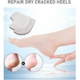 thumbnail image 2 of Gel Heel Protectors,Heel Pain and Cracked Heels Relief for Men and Women (2 Pairs) WHITE, 2 of 5