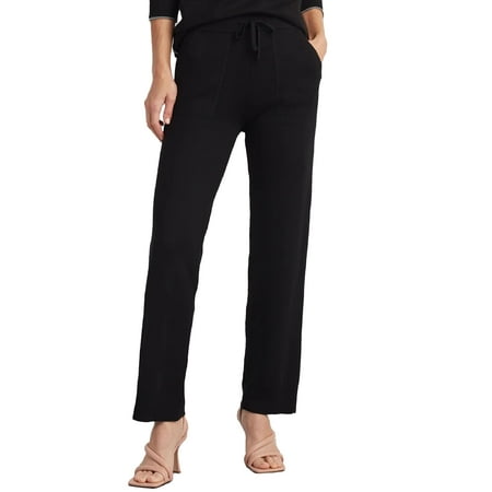 ELLEN TRACY Women's Knit Joni Casual Pull On Pants Black XL