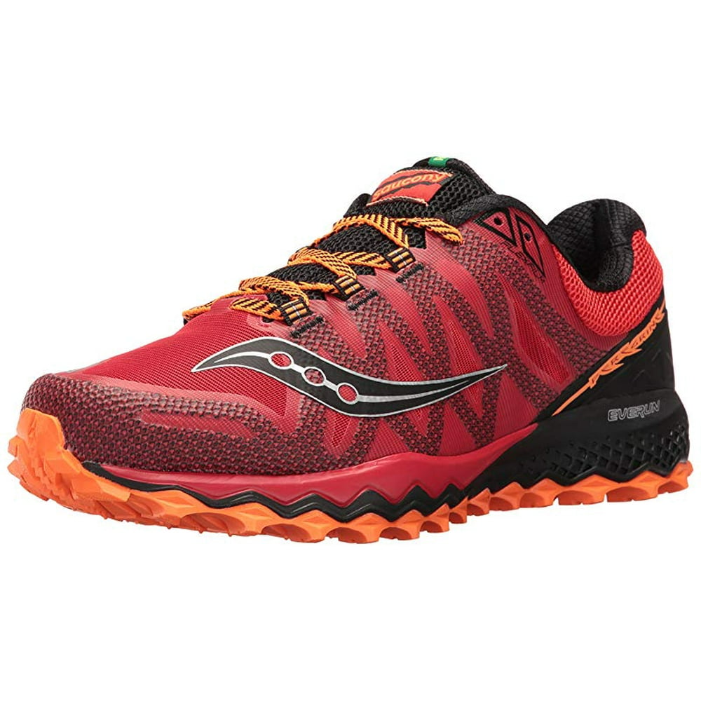 Saucony - Saucony Men's Peregrine 7 Trail Runner, Red/Orange/Blue, 12 M ...