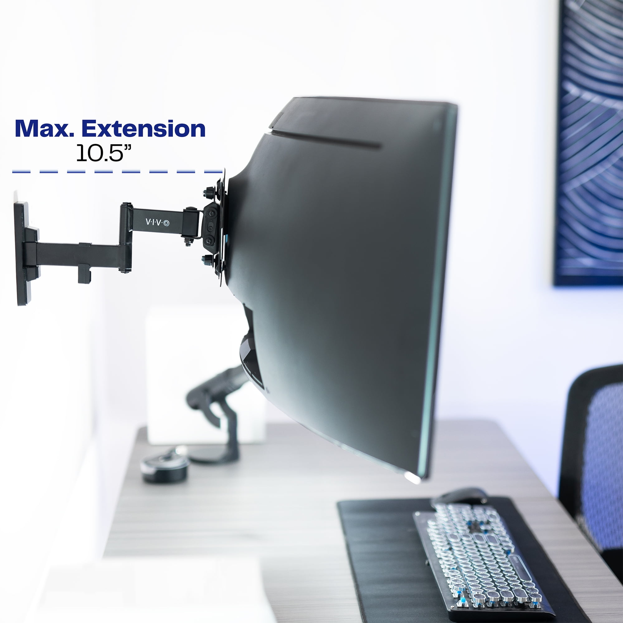 Full Motion 13" to 49" Ultrawide Monitor Wall Mount