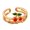 5, variant on Delicate Cherries Rings Adjustable Fashion Rings Copper Texture Suitable for Casual Wear Dating and Special Occasions