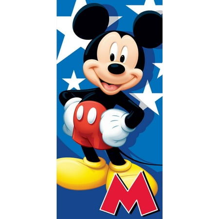 Towel - Disney - Mickey Mouse Velour Beach New 007088