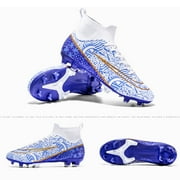 Mens Soccer Cleats Professional High-Top Football Shoes Outdoor Spikes Soccer Shoes