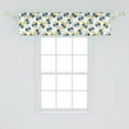 thumbnail image 2 of Ambesonne Queen Bee Window Valance, Flying Insects Drawing, 54" X 12", White Blue White, 2 of 3