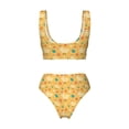 thumbnail image 6 of Rocae Flowe Chicken for Bikini Set for Women Two Piece Sexy High Swimsuits Split Crossover Bikini, 6 of 9