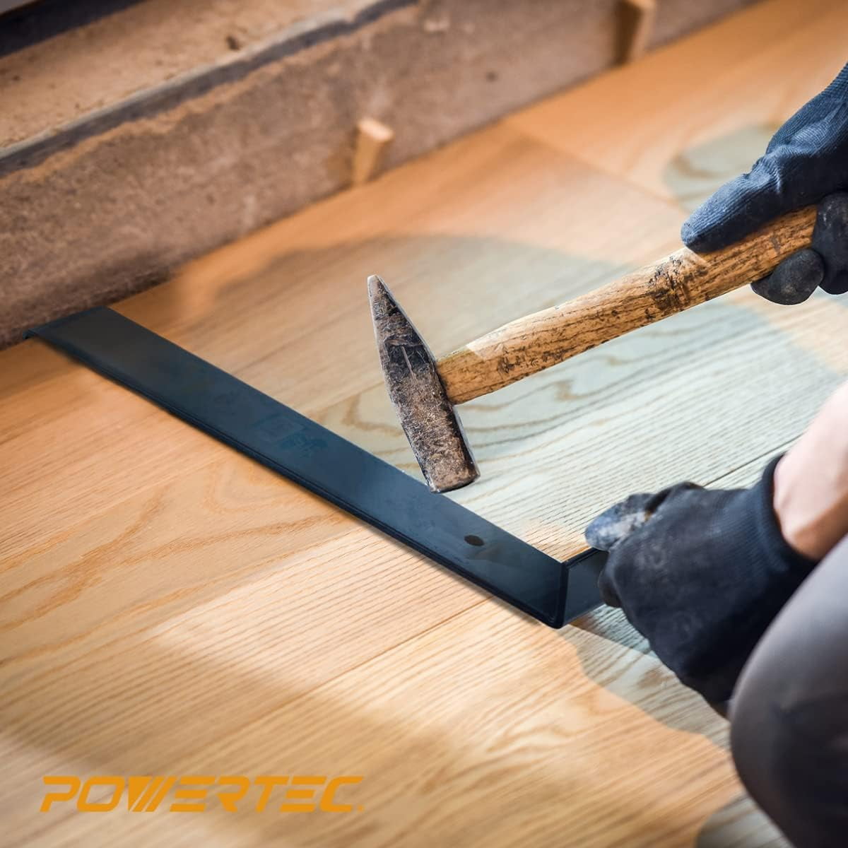 POWERTEC Flooring Installation Kit | Pro Pull Bar and Tapping Block for Laminate and Vinyl Plank Flooring (71852)