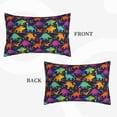 thumbnail image 2 of Goofa Colorful Dinosaur Pattern Pillow Case – Plush & Soft Cushion Cover, Hypoallergenic Throw Pillow Case for Comfortable Sleep with Envelope Closure-14"x20", 2 of 6