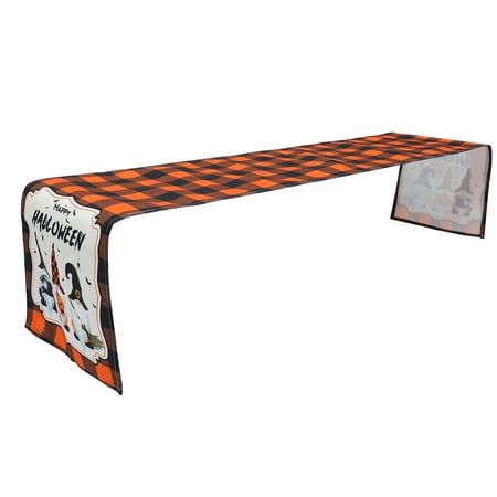 

NUOLUX Creative Halloween Cotton Linen Tablecloth Table Flag Desktop Decoration