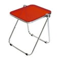thumbnail image 1 of Pequeña mesa de bandeja de televisión plegable mesa de café pequeña mesa de café mesa de bocadillos plegables para apartamento de patio de dormitorio Rojo, 1 of 8